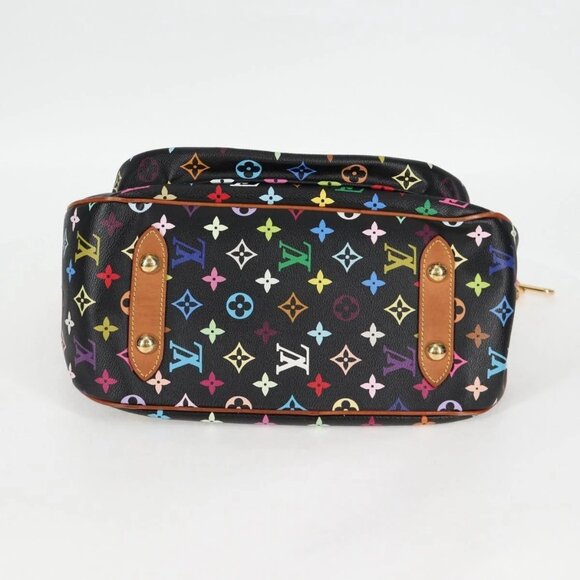 LOUIS VUITTON Monogram Multicolor Rita Tote Bag Black - Picture 10 of 16
